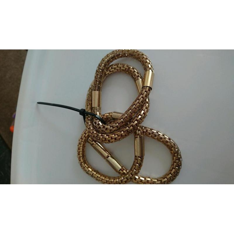 Ladies gold bracelets (costume)