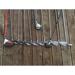 Set of king cobra carbon shaft clubs complete with bag