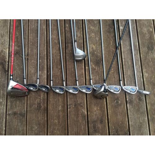Set of king cobra carbon shaft clubs complete with bag
