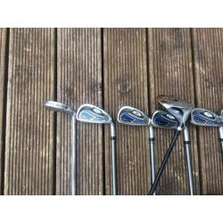 Set of king cobra carbon shaft clubs complete with bag