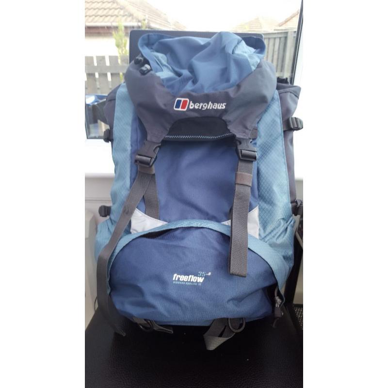 Berghaus Freeflow 35+8 Women's or Men's Backpack in blue/grey