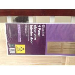 NEW (Cheap, never hung) Internal Door - 4 Panel clear pine