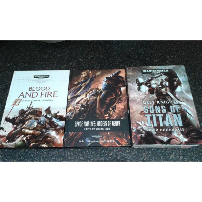 Warhammer 40k Hardback & Limited Edition book collection