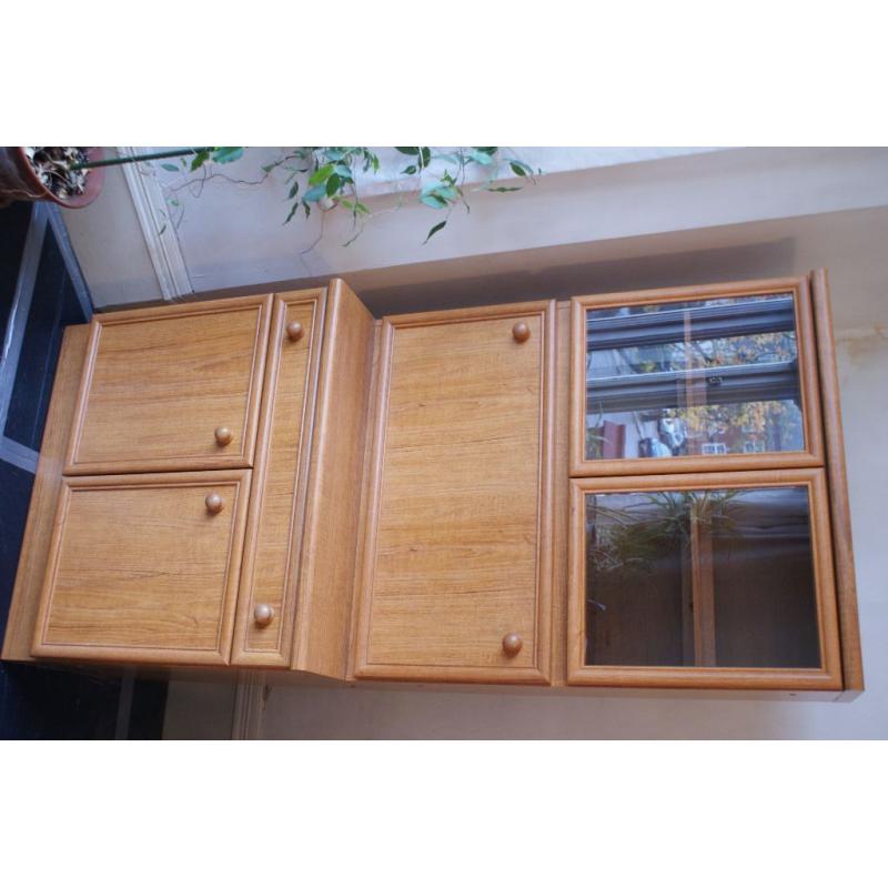 Retro Teak Effect Drinks Cabinet