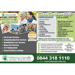 Live in Carer required full time in West Cross Swansea Gower.