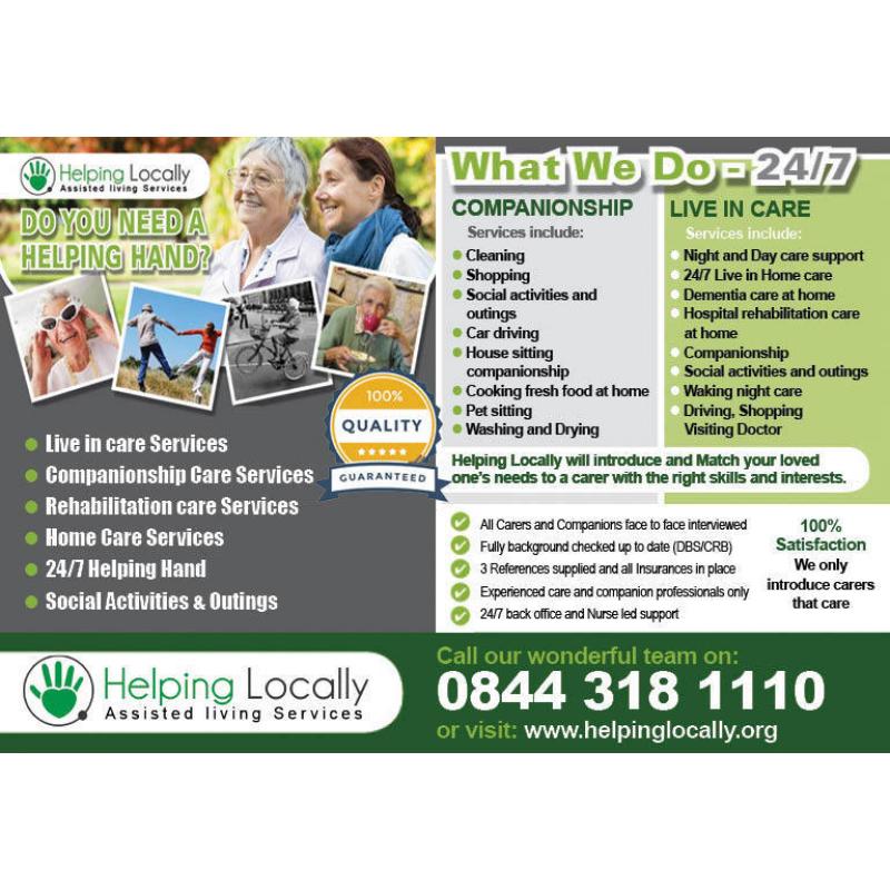 Live in Carer required full time in West Cross Swansea Gower.