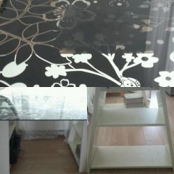 Glass table top large for dining or study desk