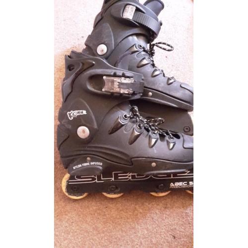 Kobe Sledge ABEC 5 Precision Agressive Inline Roller Blades Skates Size UK 5