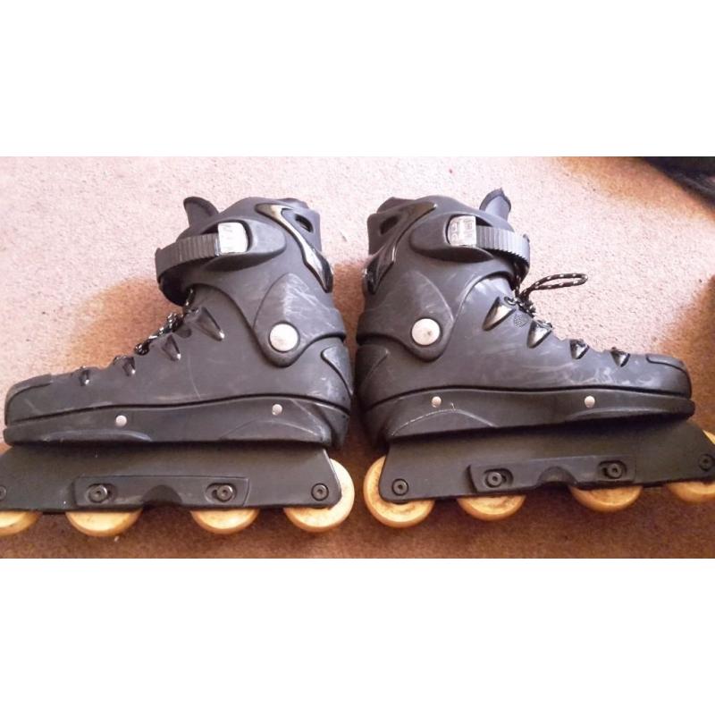 Kobe Sledge ABEC 5 Precision Agressive Inline Roller Blades Skates Size UK 5