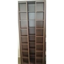 Rio large display/storage unit walnut effect with sliding inserts
