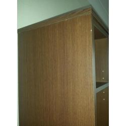Rio large display/storage unit walnut effect with sliding inserts