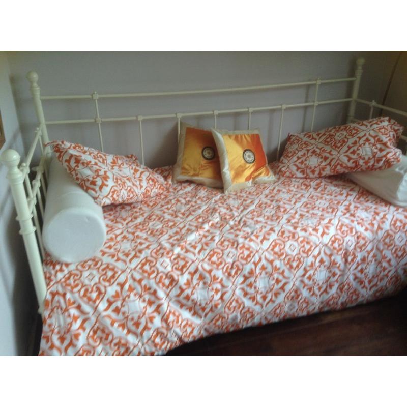 IKEA white metal day bed