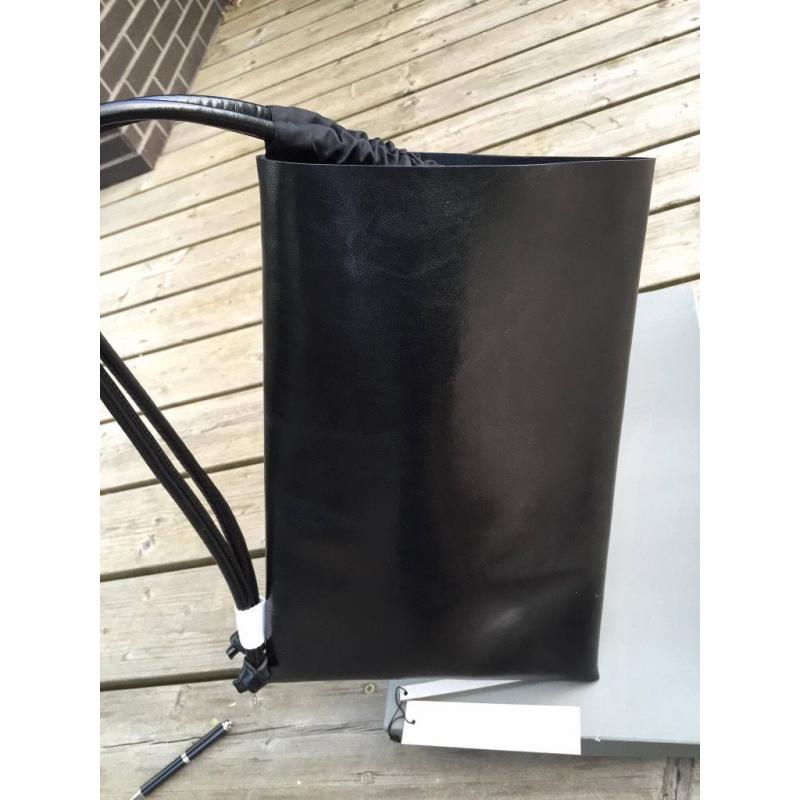 Rick Owens Unisex Leather Bucket Bag