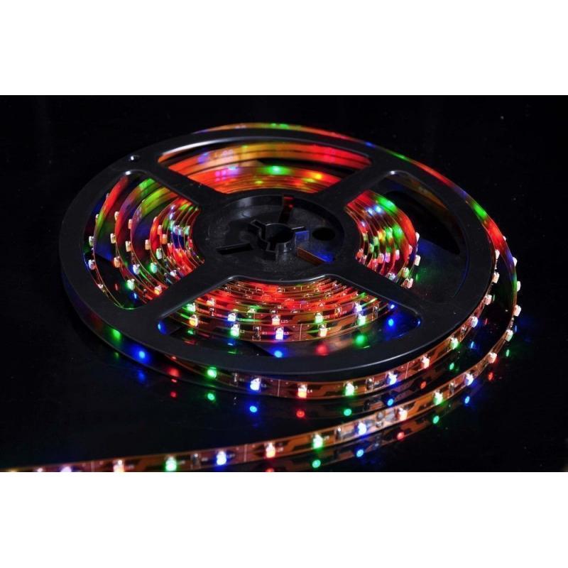 MULTICOLOUR LED LIGHTS WATERPROOF INTERIOR DECORATION DIY 5M LIGHT STRIPS 300 BULBS FOR CAR AND HOME