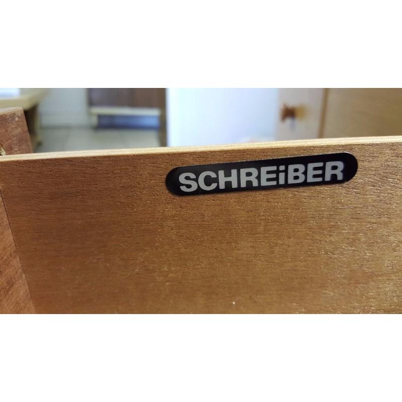 Mid-Century Vintage Teak Danish Style Chest Of Drawers SCHRIEBER