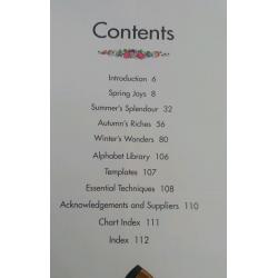 cross stitch seasons book.