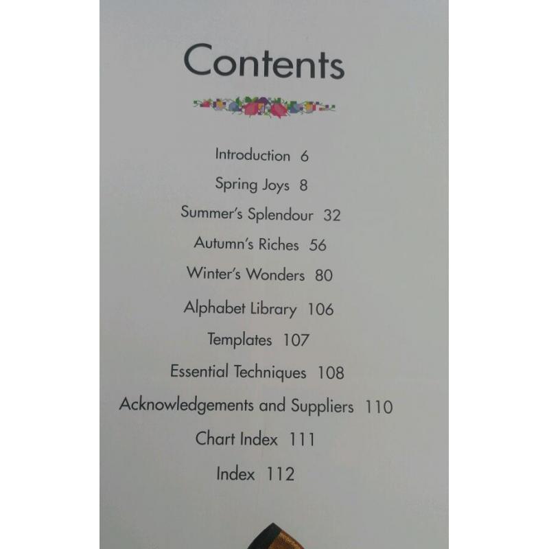 cross stitch seasons book.