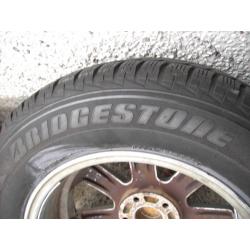 SPARE FULL SIZE KIA ALLOY and BRIDGESTONE TYRE, 235 65 R17, BOTH USED, FROM a KIA SORENTO