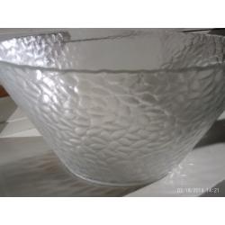 JOHN LEWIS heavy glass bowl, 28 cm diameter