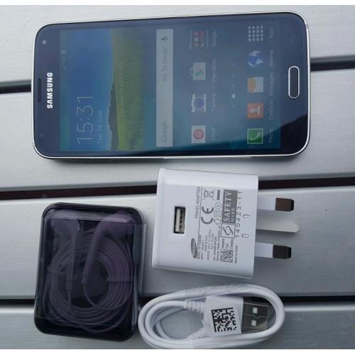 Samsung Galaxy S5 Electric Blue open network.