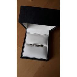 Eternity/Wedding ring size M Platinum third carat diamond 14 stones
