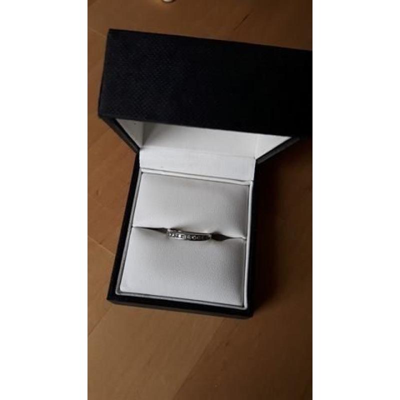 Eternity/Wedding ring size M Platinum third carat diamond 14 stones