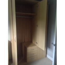 Solid Wood Bedroom Furniture- Wardrobe, Draws, Double Bed