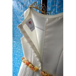 Stunning Pronuptua Ivory / Rose Detail Flowergirl Bridesmaid Dress. Unused! Free Tiara