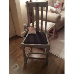 2 shabby chic chairs