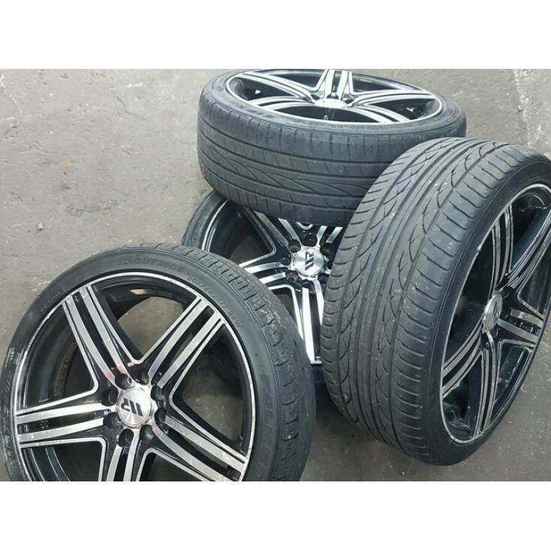 SET OF 4 Vauxhall Corsa,Astra 205/40ZR17 84W " ALLOY WHEELS AND TYRES