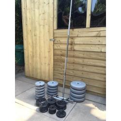 60kg miscellaneous weight set, barbell and dumbbell