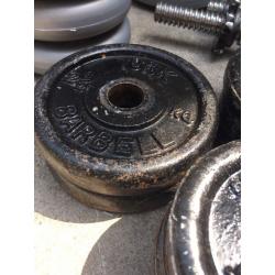 60kg miscellaneous weight set, barbell and dumbbell