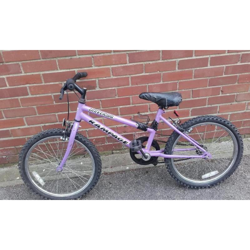 Universal Rampage bike, 20'' wheels.