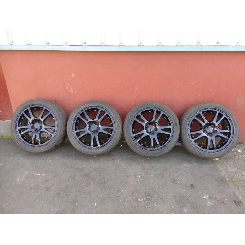 SUBARU IMPREZA STI NEWAGE 17" ALLOYS AND TYRES