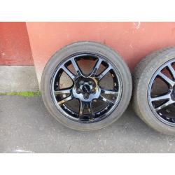 SUBARU IMPREZA STI NEWAGE 17" ALLOYS AND TYRES
