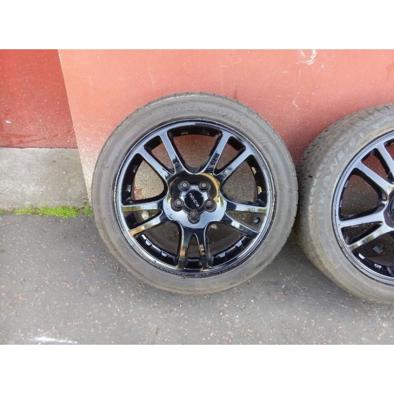 SUBARU IMPREZA STI NEWAGE 17" ALLOYS AND TYRES