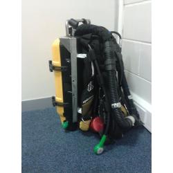 AP valves inspiration rebreather unit with vision electronics.