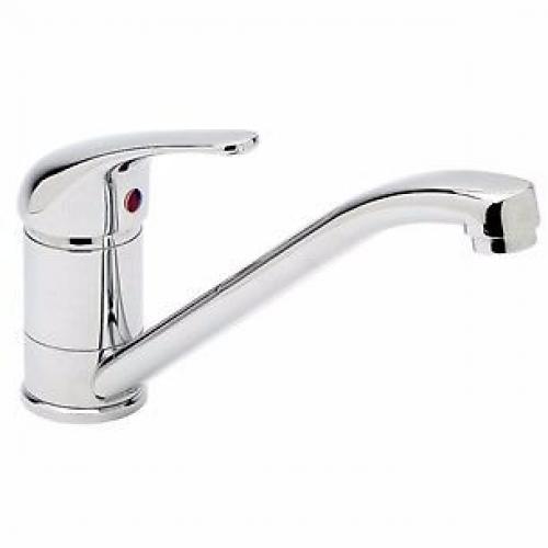 Ascot mono kitchen sink mixer tap (chrome plated)
