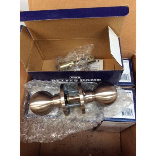 Satin Nickel Door knobs passage sets x8 Better Home Products