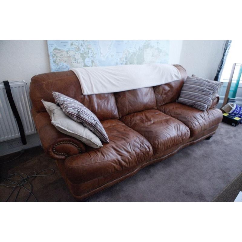 Leather sofas