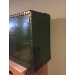 Vintage Green Trunk Suitcase