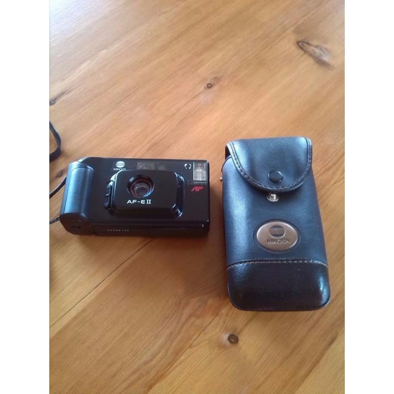 Minolta AF-E II with case