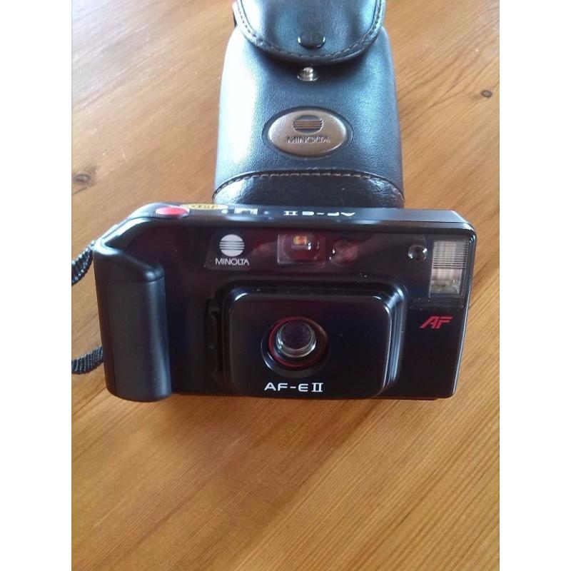 Minolta AF-E II with case