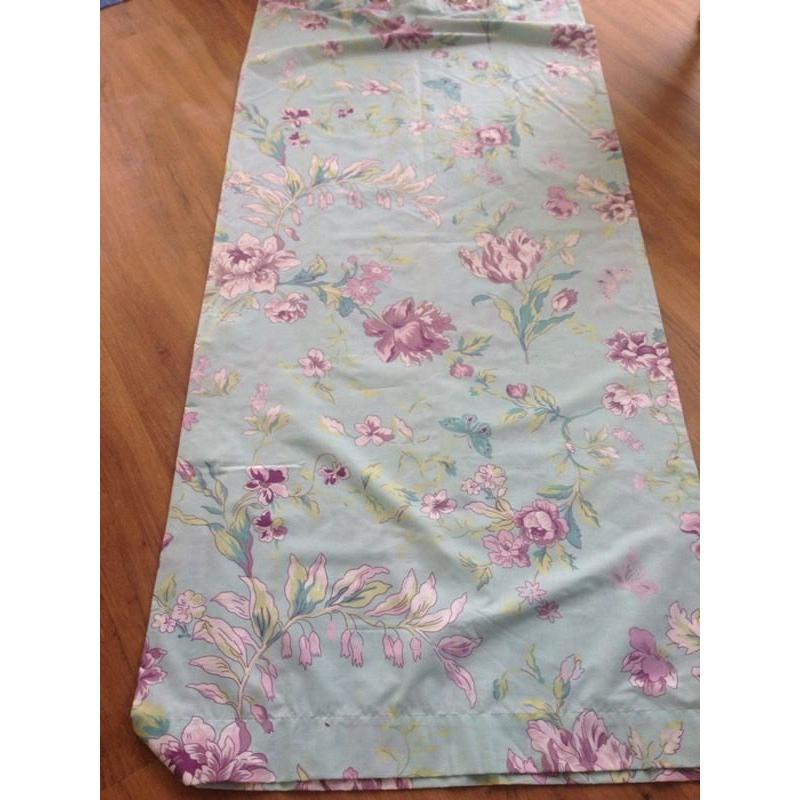 Floral curtains