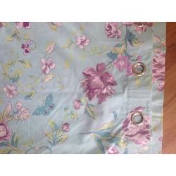 Floral curtains