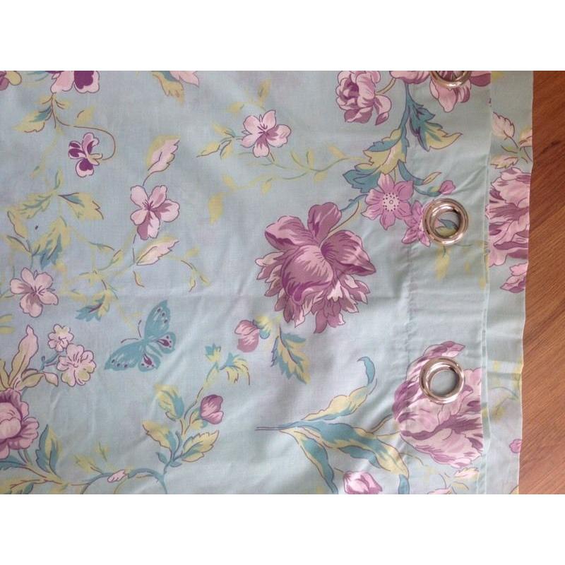 Floral curtains