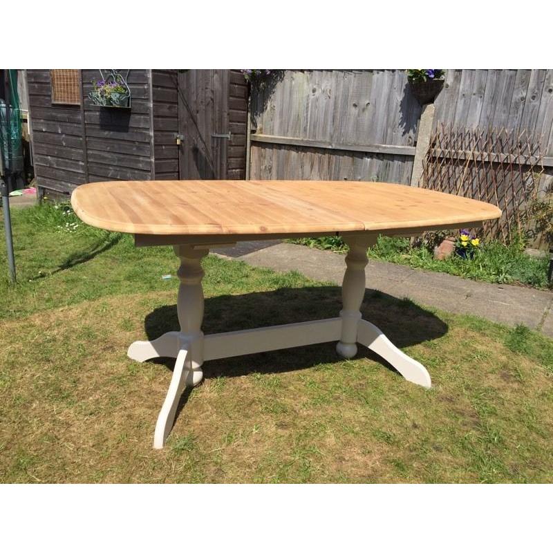 Dining table - large solid farmhouse shabby chic style