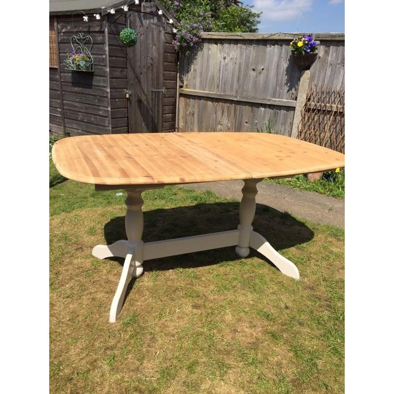 Dining table - large solid farmhouse shabby chic style