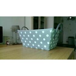 Cute basket with polka dots