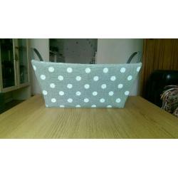 Cute basket with polka dots